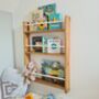 Nursery Bookcase With Rails, Nursery Decor, thumbnail 2 of 10