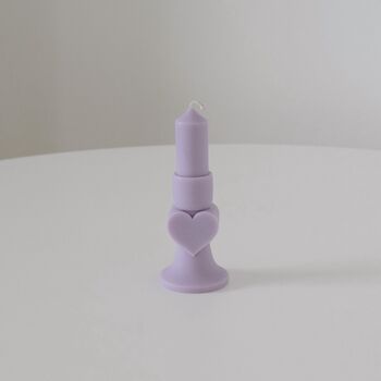 Pastel Heart Pillar Candle, 7 of 8