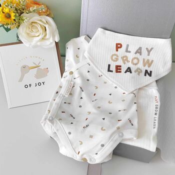 New Baby Organic Cotton Outfit Gift Hamper, 2 of 11