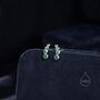 Emerald Green Cz Bubble Stud Earrings, thumbnail 1 of 11