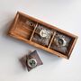 Personalised Three Watches Wood And Glass Watch Box, thumbnail 4 of 7