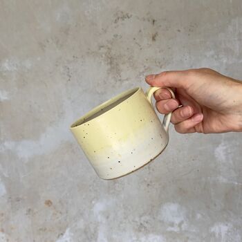 Handmade Short Mug In Golden Sand, 3 of 6