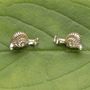 Snail Earrings Gold And Silver, thumbnail 2 of 2