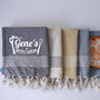 Personalised Kitchen Towels, Pack Of Five, thumbnail 2 of 9