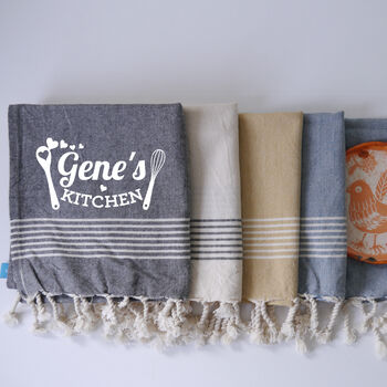 Personalised Kitchen Towels, Pack Of Five, 2 of 9