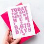 Personalised Days You've Been My Mum Card, thumbnail 1 of 4