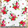 Dotty Rose Tea Towel, thumbnail 1 of 2