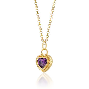 Violet Heart Necklace, 5 of 7