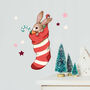 Boo's Jolly Stocking Wall Stickers, thumbnail 1 of 2