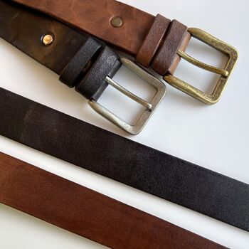 Premium Quality Sustainable Genuine Leather Belt, 7 of 8