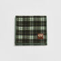 Cathy Green Check Hooded Scarf, thumbnail 5 of 7