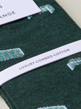 The Footballer's Giftbox – Luxury Football Themed Socks, 6 of 10