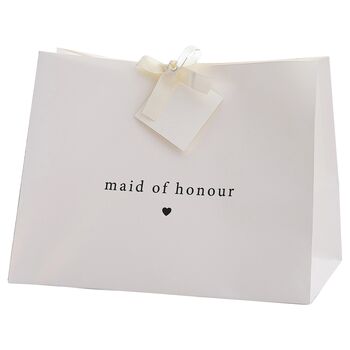 White Maid Of Honour Gift Bag, 2 of 2