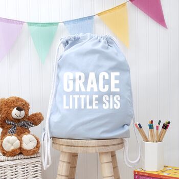 Girl's Personalised Sister Gym Bag, 2 of 8