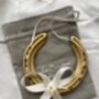 Personalised Gold Snowflake Christmas Lucky Wedding Horseshoe, thumbnail 3 of 8