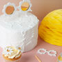 Daisy Sunglasses Personalised Cake Topper, thumbnail 4 of 4