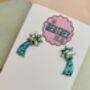 Shooting Star Glitter Drop Earrings / Make A Wish Gift For Friend, thumbnail 5 of 6