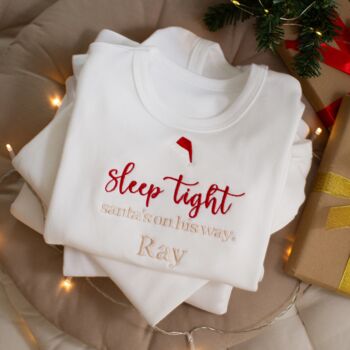 Personalised Sleep Tight Children's Christmas Pyjamas, 3 of 4