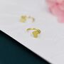 Tiny Heart Huggie Hoop Earrings In Sterling Silver, thumbnail 4 of 12