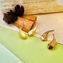 Angular Teardrop Sterling Silver Earrings, thumbnail 4 of 5