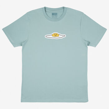 Terrifried Unisex Fried Egg T Shirt In Green, 4 of 6
