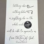 Romans Eight You Are Loved Nursery Print, thumbnail 3 of 3