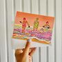 Batoko Wild Swimmers With Seal , Greetings Card, thumbnail 1 of 3