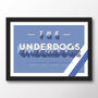 Leicester City 'The Underdogs' Typographic Poster, thumbnail 7 of 7