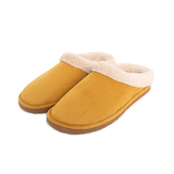 Snugtoes Mustard Slippers Mule Style For Women, 5 of 6