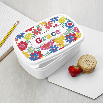 Personalised Girl's Patterned Lunch Box, 8 of 12