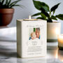 Personalised Memorial Photo Tea Light Holder – Wooden White, thumbnail 4 of 5