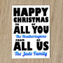 Personalised Family Christmas Card With Names, thumbnail 6 of 8