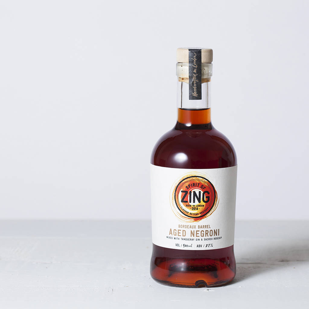 bordeaux aged negroni craft gin cocktail by world of zing