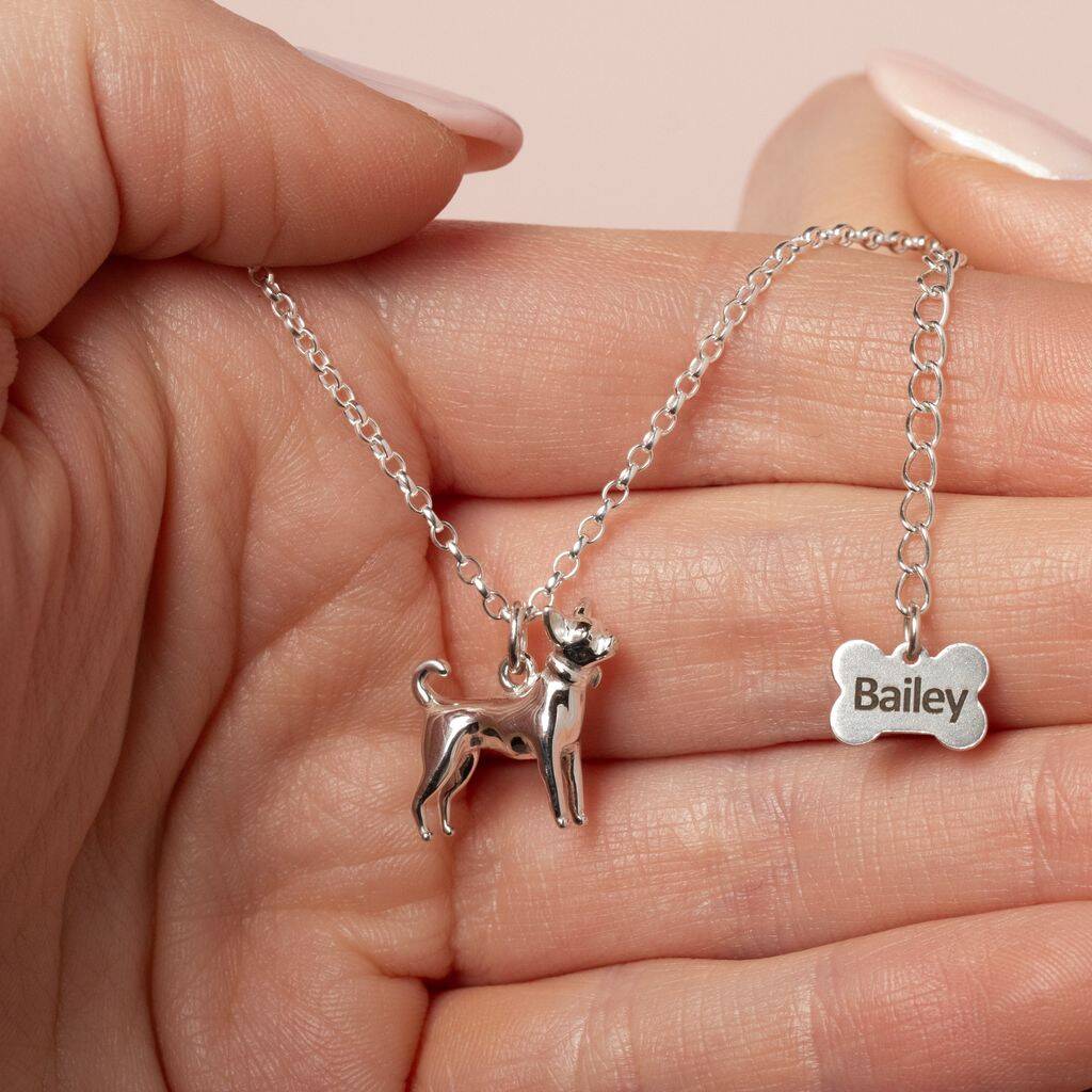 Personalised Chihuahua Sterling Silver Necklace, 1 of 6