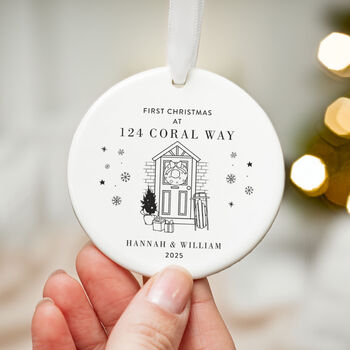 Custom First Christmas Ornament Address And Names, 6 of 7