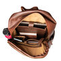 Personalised Brown Leather Backpack With Side Pockets, thumbnail 9 of 11