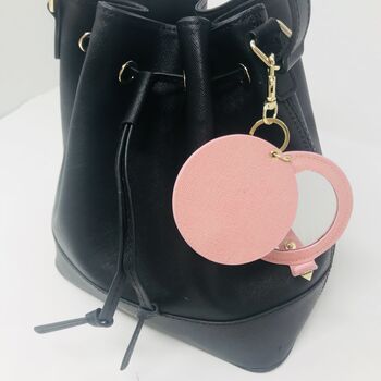 Custom Key Chains Leather Handbag Mirror, 7 of 9