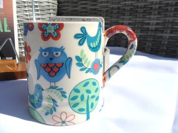Tankard Mug In Patchwork Forest Design, 10 of 11