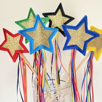 Gold Star Rainbow Ribbon Gift Wand, 8 of 11
