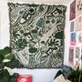 Sneaker X Plant Green Woven Jaquard Blanket, thumbnail 1 of 7