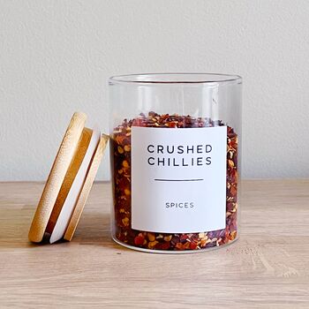 Set Of Spice Jars With Custom Labels, 7 of 11