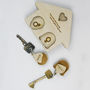 Personalised Couples Key Rack And Keyring Set, thumbnail 5 of 9