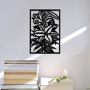 Lustrous Lily Stunning Metal Wall Art For Any Room, 9 of 11