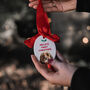 Dog's First Christmas Personalised Decoration, thumbnail 1 of 2