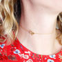 Butterfly Choker Necklace Gold Vermeil/Silver, thumbnail 1 of 6