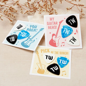 Personalised Initials Guitar Plectrum / Pick Coloured Set, 4 of 10