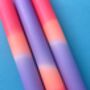 'Tutti Frutti' Dip Dye Dinner Candles Trio, thumbnail 2 of 5