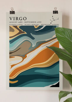 Virgo Astrology Print, 2 of 4