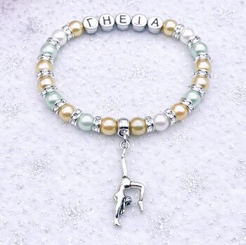 Personalised Gymnast Bracelet Gymnastics Gift For Girls, 12 of 12