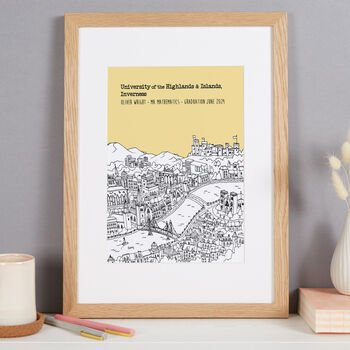 Personalised Inverness Graduation Gift Print, 7 of 9